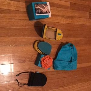 Tieks size 9 mustard yellow like-new